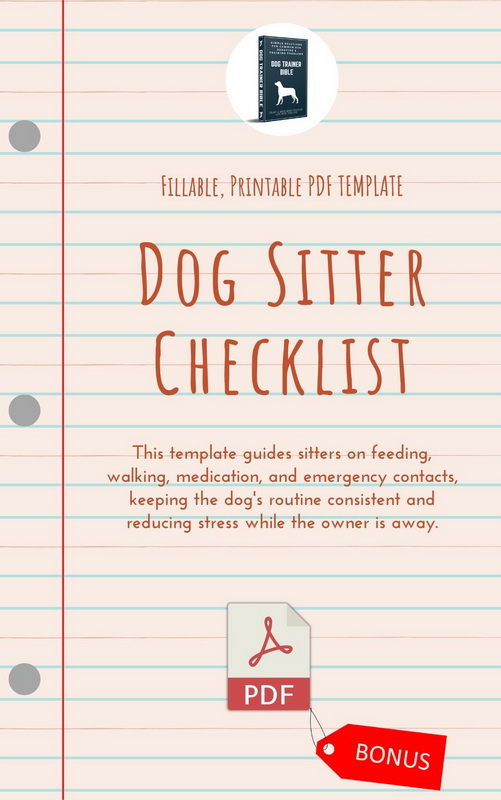 Dog Sitter Checklist